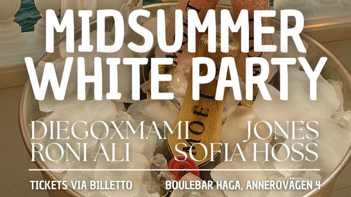 🌟 Midsummer White Party – Cloud Events på Boulebar Haga 🤍🍾