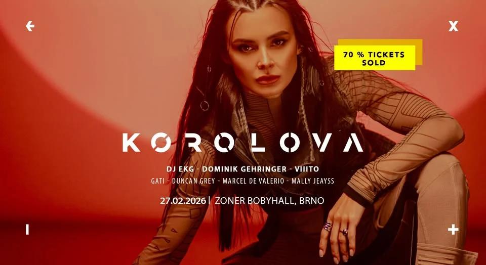 KOROLOVA → BRNO, ZONER BOBYHALL → 27.2.2026