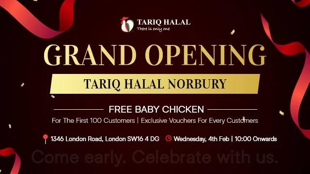 GRAND OPENING – TARIQ HALAL NORBURY