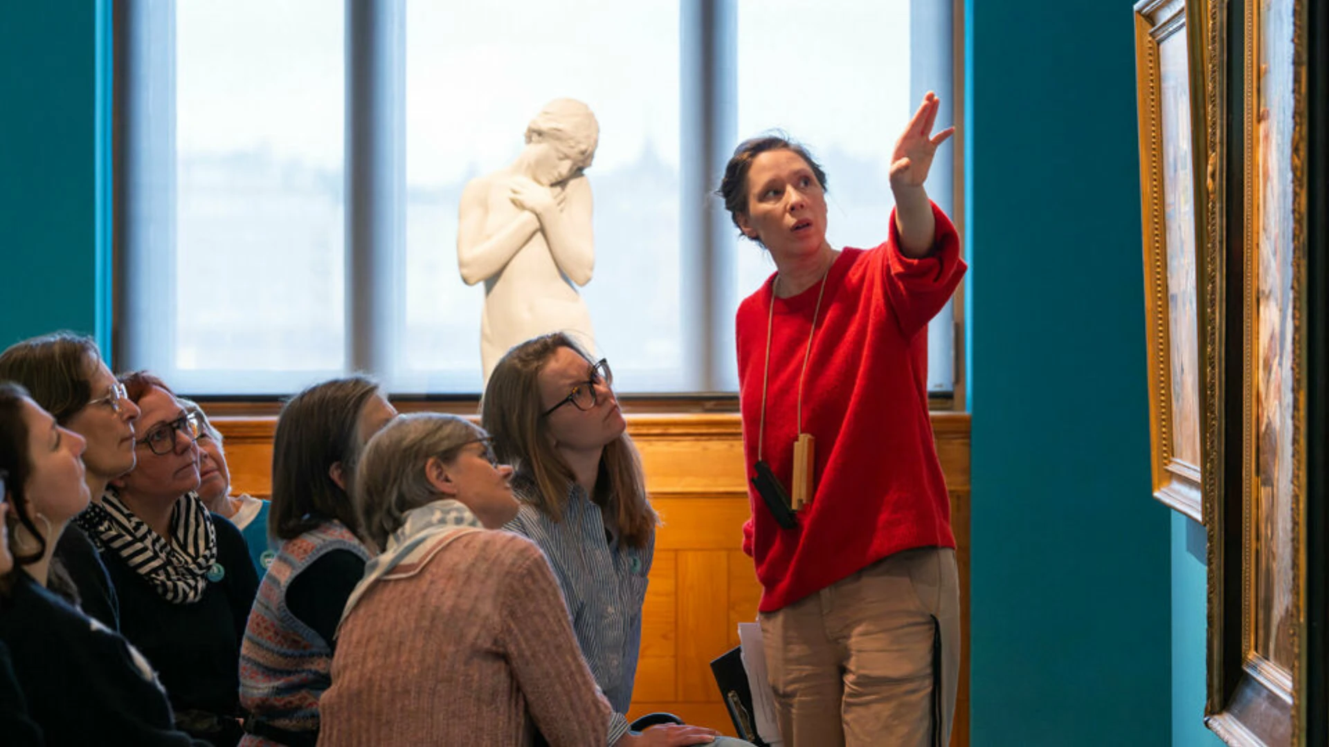 Slow looking-visning med ljud i fokus