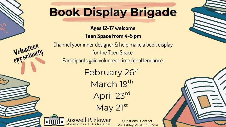 Ages 12-17 Book Display Brigade