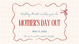Mother's Day Out | Curated Vendor Market