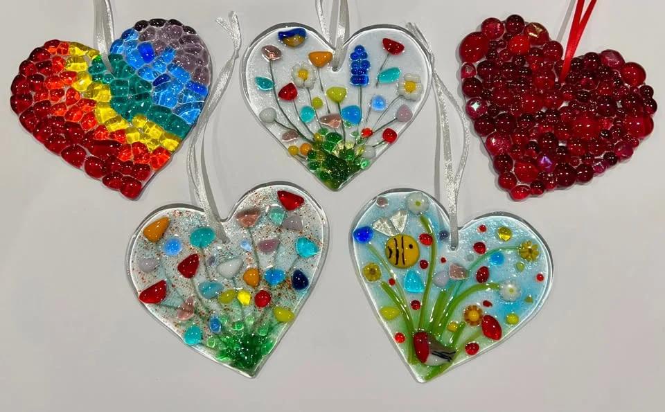 Fused Glass Heart & Cards Workshop