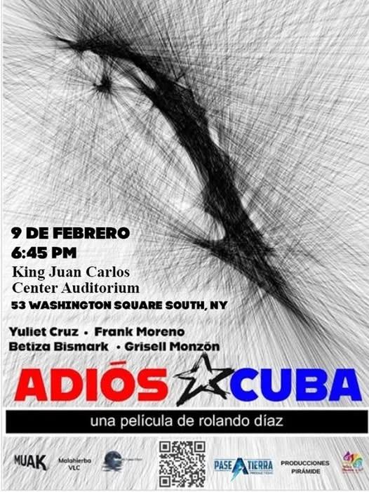 Proyección de la película "Adiós a Cuba"