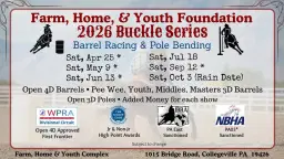 Apr 25 FHY Barrels/Poles Buckle Series IBRA / NBHA / WPRA / TIP - $550 Added
