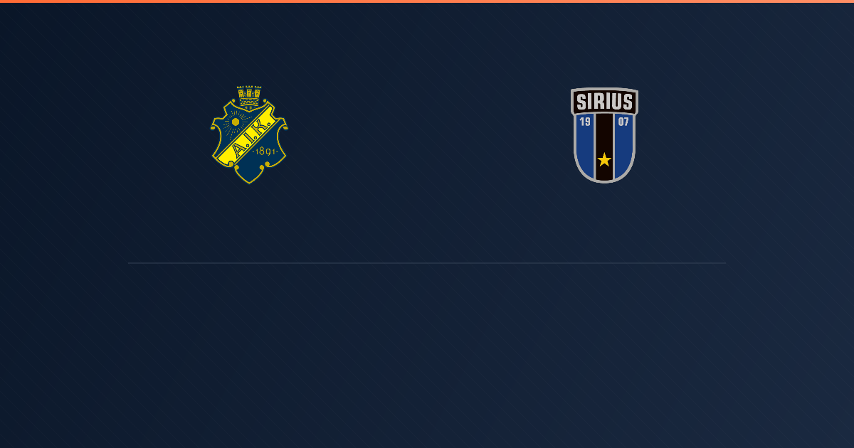 AIK vs Sirius