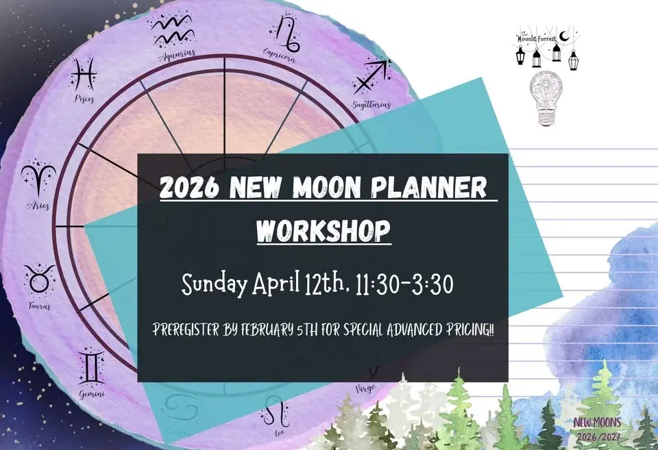 ✨️🌑 New Moon 12 Month Planner Workshop ✨️