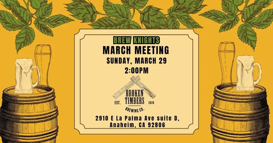 March Meeting @ Broken Timbers