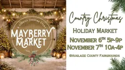 🎄“𝘊𝘰𝘶𝘯𝘵𝘳𝘺 𝘊𝘩𝘳𝘪𝘴𝘵𝘮𝘢𝘴"-Holiday Market