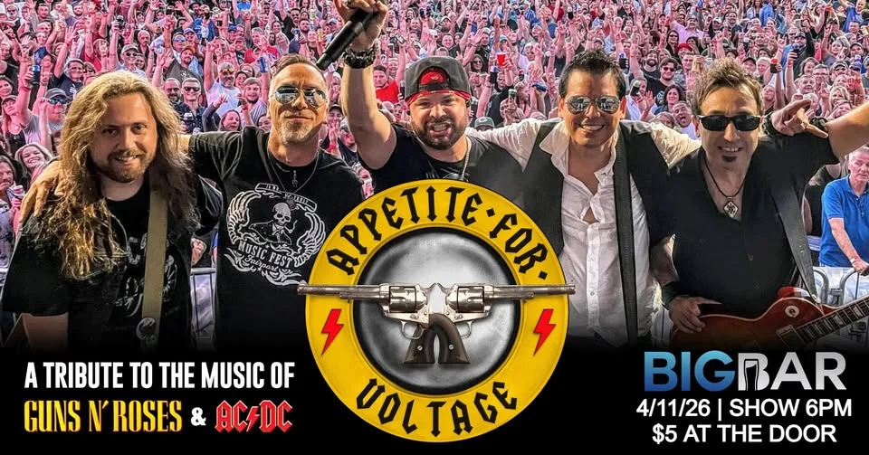 Appetite For Voltage - Guns N' Roses & AC/DC Tribute at BIGBAR 6-10PM!