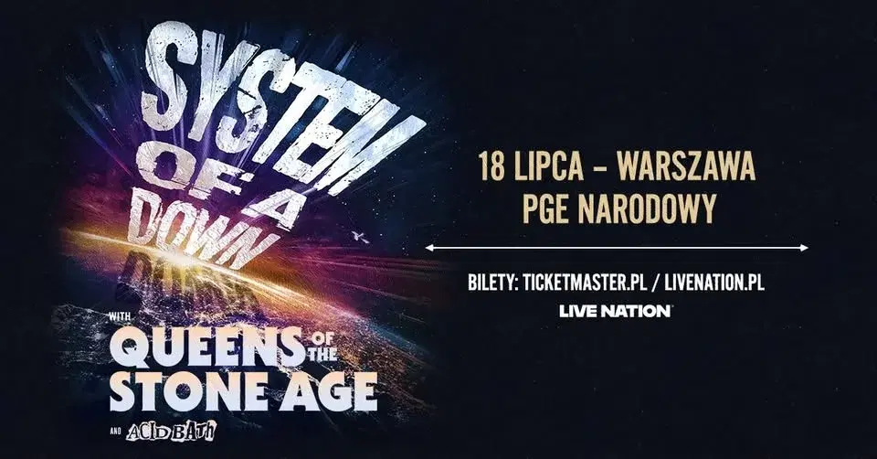 System Of A Down - Official Event, 18.07.2026, Warszawa, PGE Narodowy