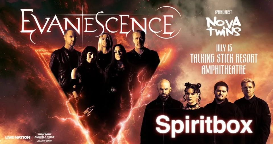 Evanescence 2026 World Tour with Spiritbox and Nova Twins