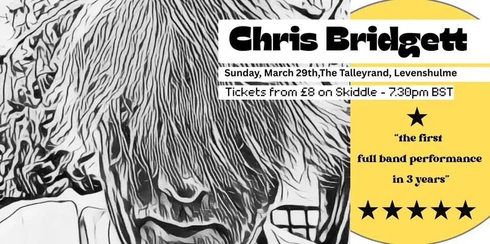 Chris Bridgett with band LIVE at The Talleyrand, Levenshulme.