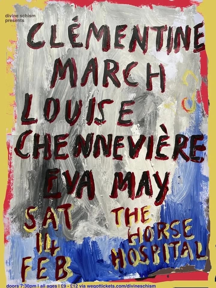 Divine Schism in London: Clémentine March + Louise Chennevière + Eva May