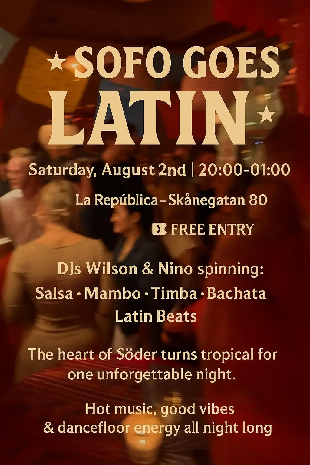 Sofo goes Latin! Fri entré