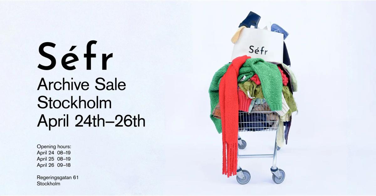 Séfr Archive Sale – 26 april