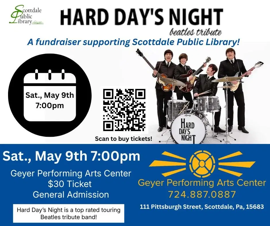 Hard Day's Night Beatles Tribute Band Fundraiser Concert