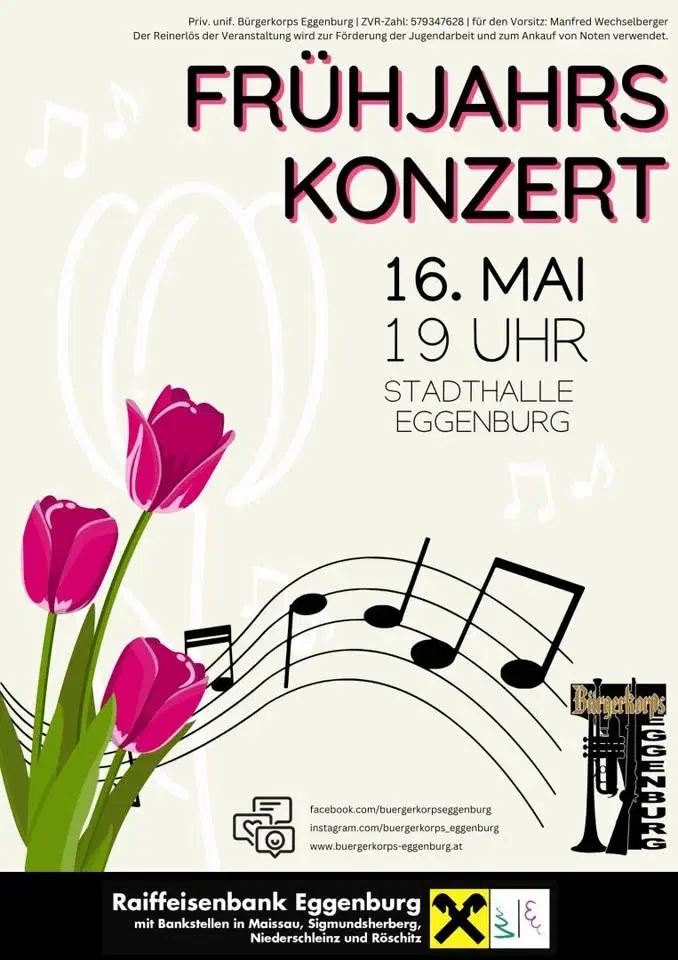 Frühjahrskonzert des priv. unif. Bürgerkorps Eggenburg