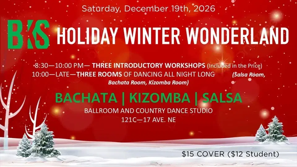 BKS (Bachata Kizomba Salsa) Winter Wonderland Gala!
