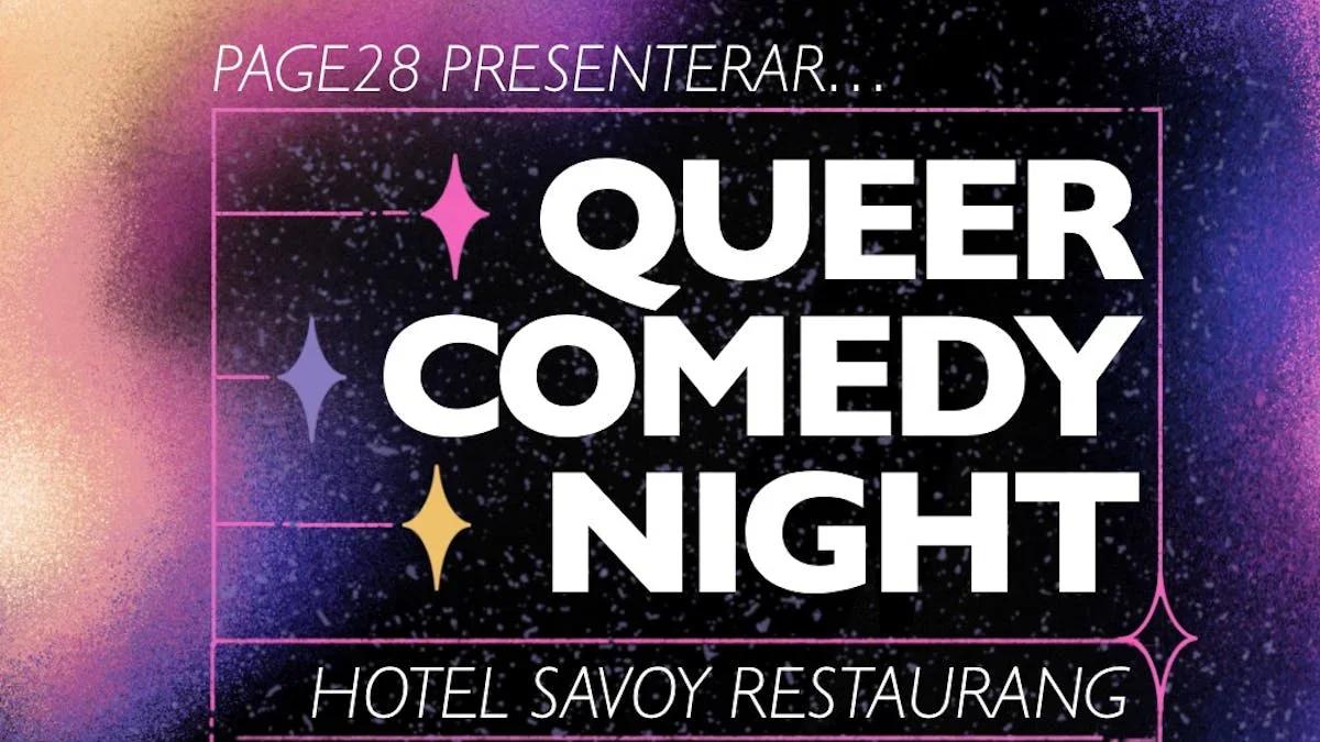 🌈 Queer Comedy Night på Savoy 🎤✨