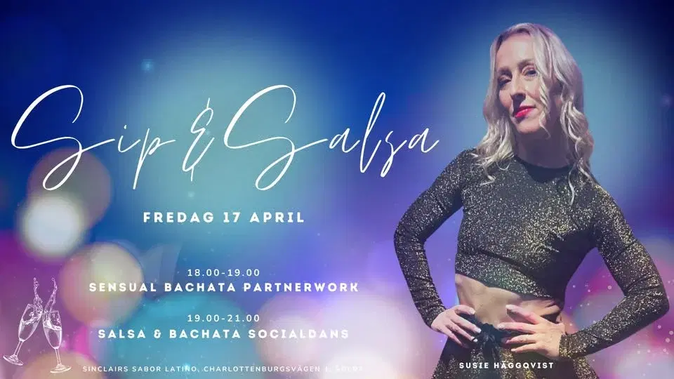 Sip & Salsa! - Sensual Bachata Partnerwork med Susie Häggqvist