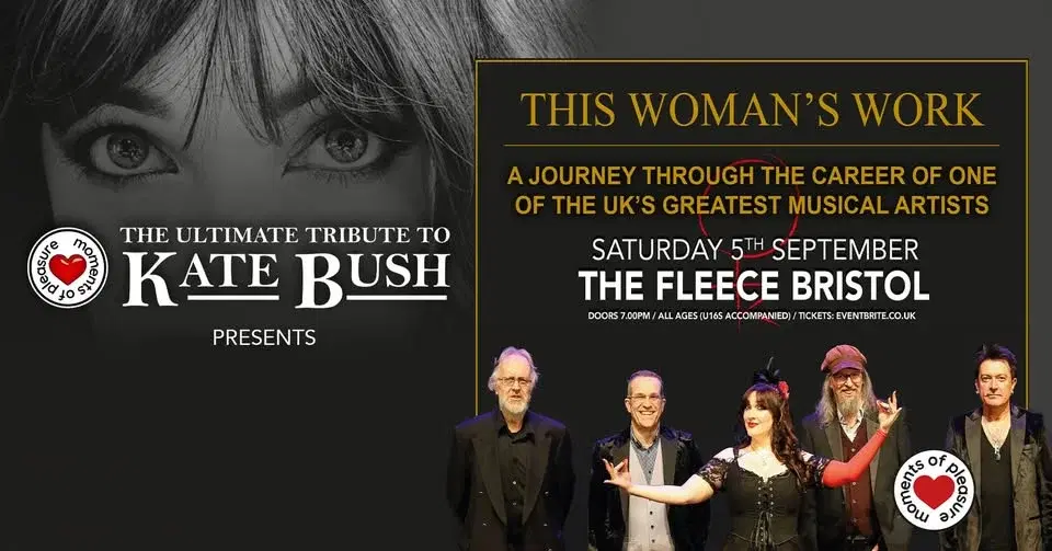 Moments Of Pleasure - The Ultimate Tribute to Kate Bush at The Fleece, Bristol - Sat 5th Sep 2026
