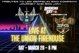 Tributes to Led Zeppelin, Bon Jovi, Journey and Bad Company at The Union Firehouse