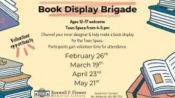 Ages 12-17 Book Display Brigade