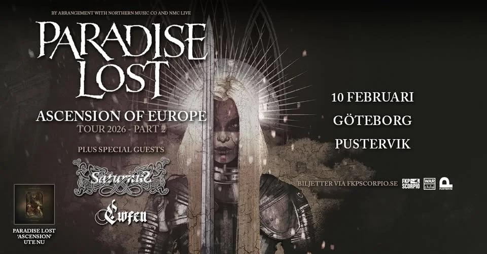 Paradise Lost + Special Guests: Saturnus + Cwfen | Göteborg