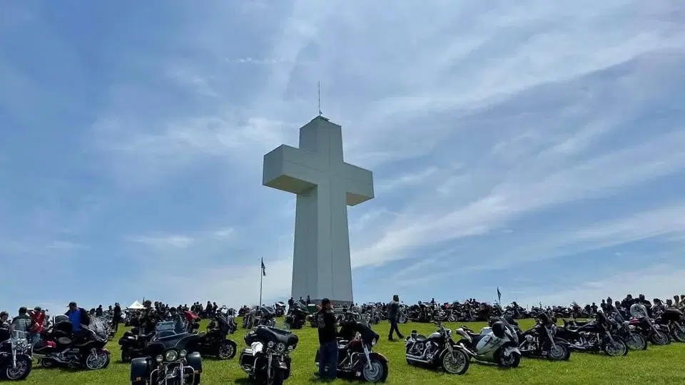 Annual Blessing of the Bikes At Bald Knob Cross