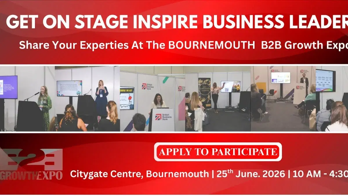 Bournemouth B2B Growth Expo 2026 | Become A Speakers At Premier B2B Show