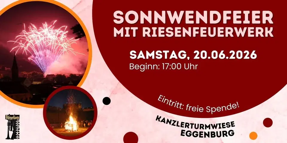 Sonnwendfeier mit Riesenfeuerwerk
