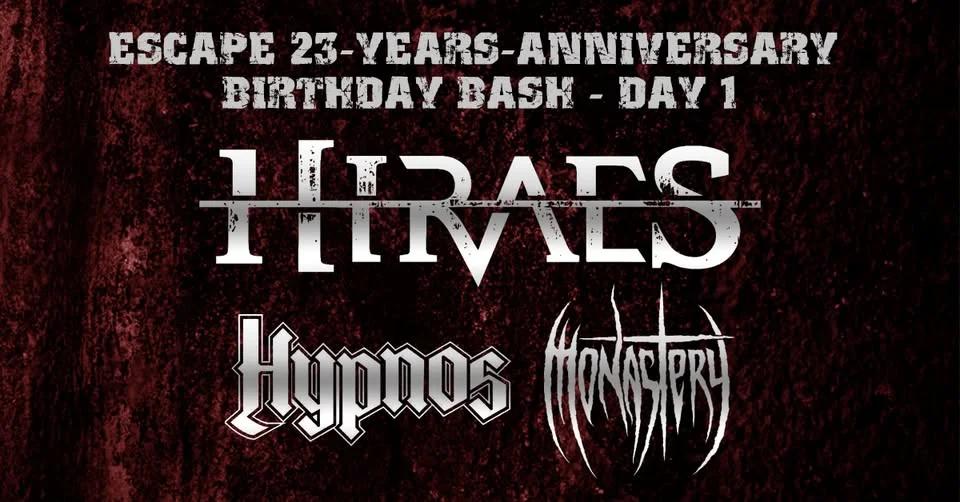 Escape Birthday Bash 2026 Tag 1: HIRAES I HYPNOS I MONASTERY