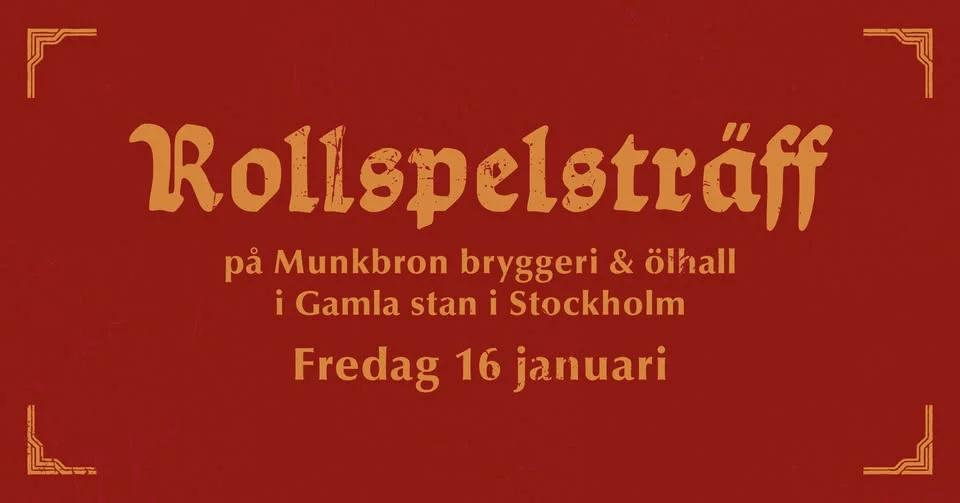 Rollspelsträff i Stockholm