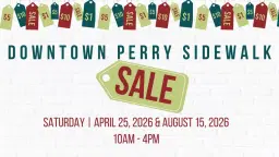 Downtown Perry Sidewalk Sale