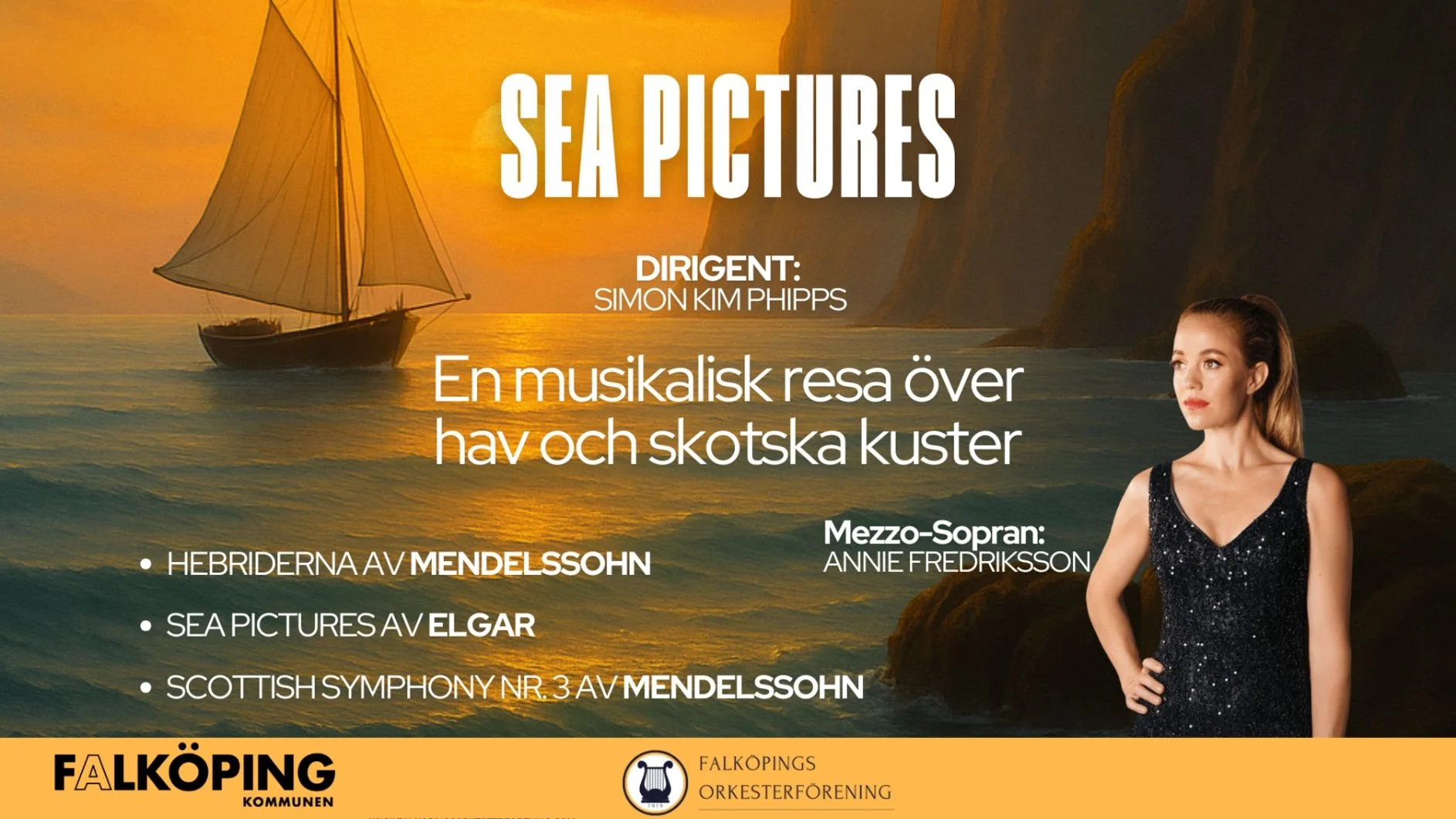 Sea Pictures - Falköpings Orkesterförening & Kim Simon Phipps
