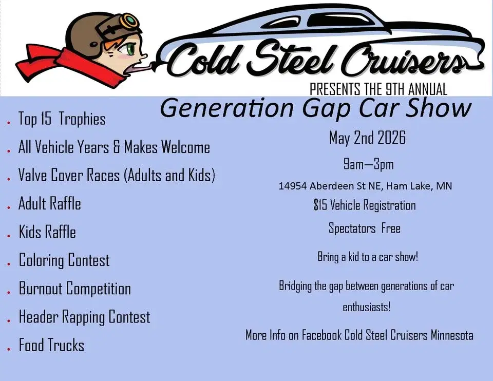 Generation Gap Car Show - 9th Annual