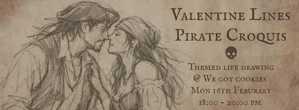 Valentine Lines - Pirate Croquis Life drawing