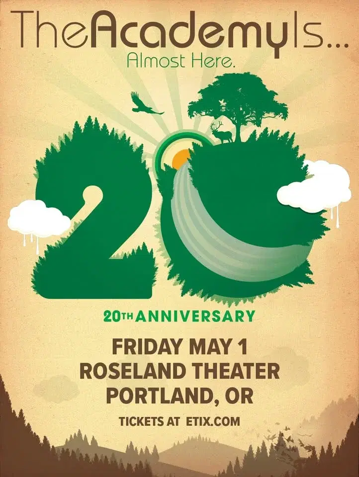 The Academy Is... - Almost Here. 20th Anniversary Tour - Roseland Theater - Portland, OR