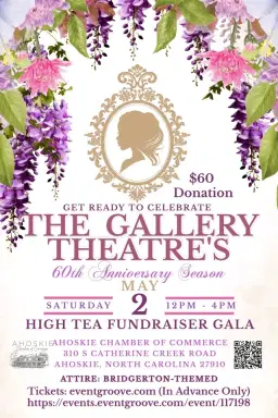 The Gallery Theatre's 60th Anniversary Bridgerton-themed “High Tea” Ball