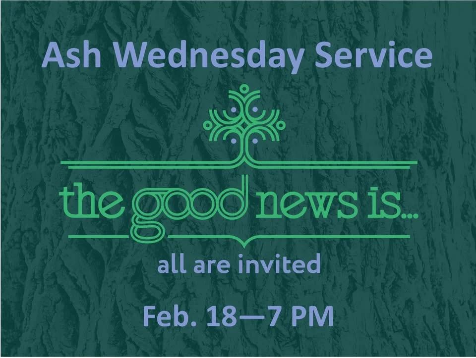 Ash Wednesday Service: all are invited