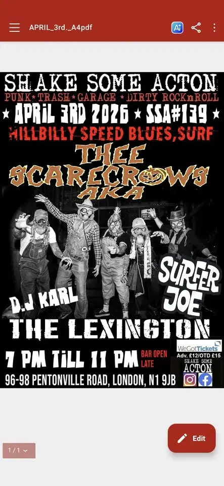 SHAKE SOME ACTON #139. THEE SCARECROWS AKA,SURFER JOE, D.J KARL.
