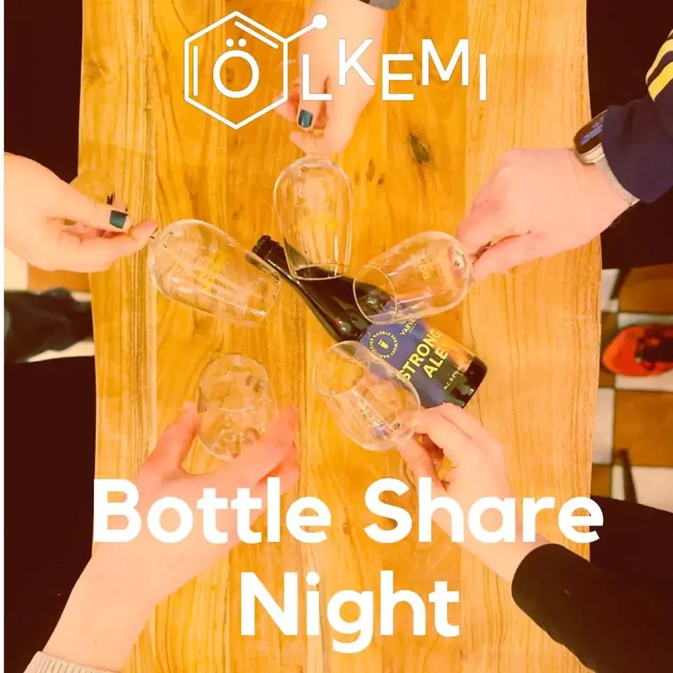 🍻 Bottle & Can Share Night på Ölkemi