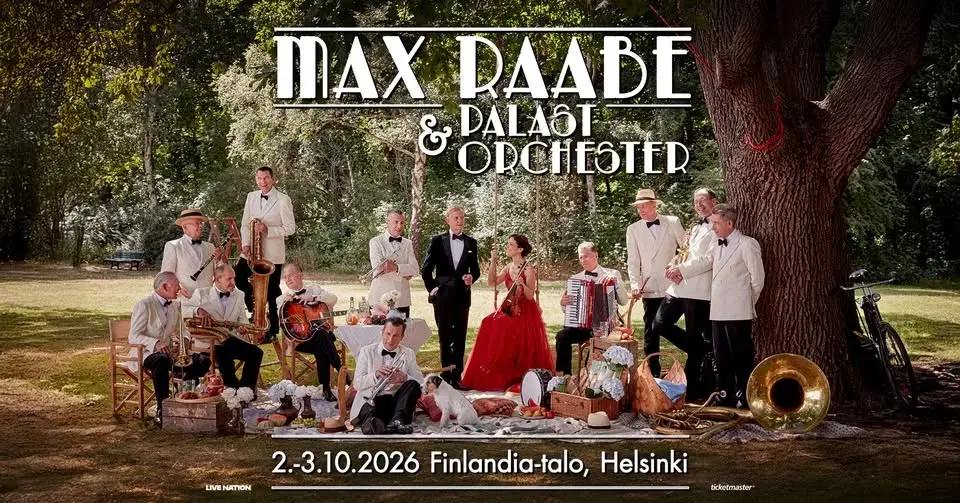 Max Raabe & Palast Orchester (DE): Night and Day, Finlandia-talo, Helsinki 2.–3.10.2026