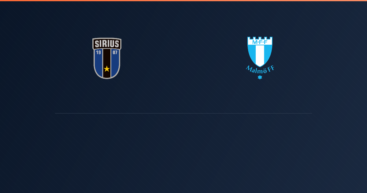 Sirius vs Malmo FF