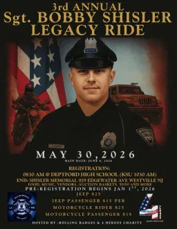 3rd Annual Sgt. Bobby Shisler Legacy Motorcycle & Jeep Ride