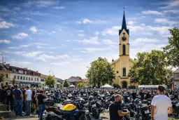 Setkání motorkářů Milevsko – požehnání na cestu & HARLEJ na zimáku
