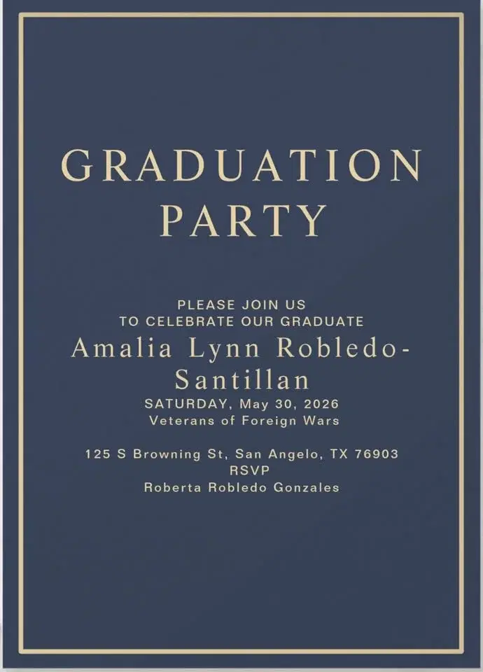 Amalia Lynn Robledo-Santillan Graduation Party