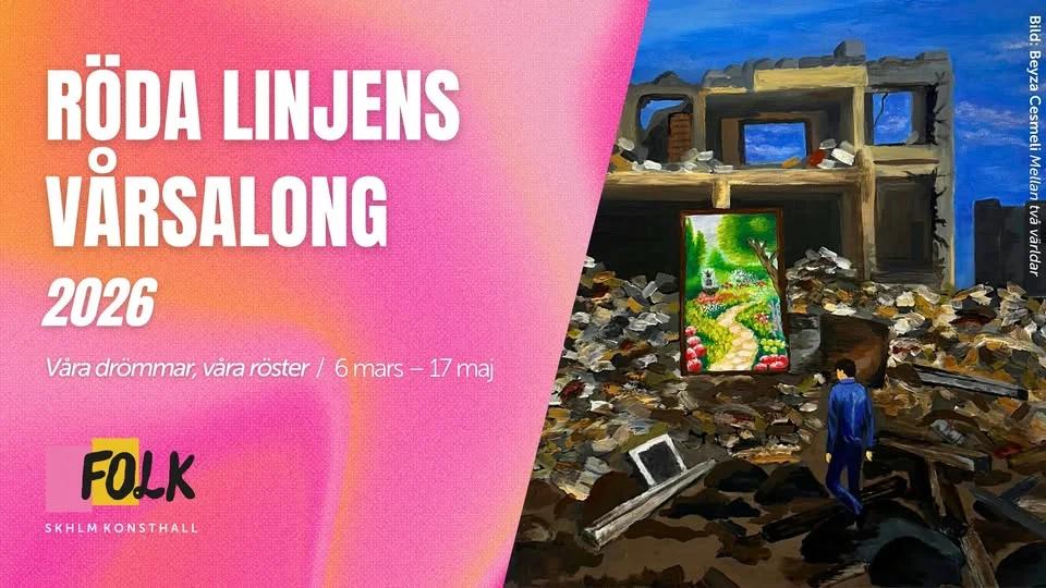 Vernissage: Röda linjens vårsalong 2026 – Våra drömmar, våra röster