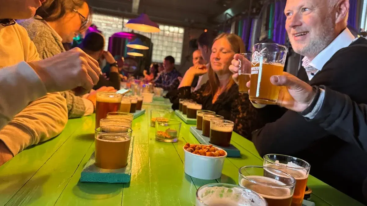 Ölprovning med bryggerivisning och Gårdsförsäljning